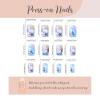imageYellow Press on Nails Short Square Fake Nails Glue on Flower Summer Acrylic Nails 24Pcs BABALAL Glossy Manicure Stick on Nails Supplies Thick Squoval Artificial Nails Art Diy Nails for Women GirlsBNA105
