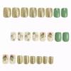 imageYellow Press on Nails Short Square Fake Nails Glue on Flower Summer Acrylic Nails 24Pcs BABALAL Glossy Manicure Stick on Nails Supplies Thick Squoval Artificial Nails Art Diy Nails for Women GirlsBNA111