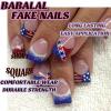 imageYellow Press on Nails Short Square Fake Nails Glue on Flower Summer Acrylic Nails 24Pcs BABALAL Glossy Manicure Stick on Nails Supplies Thick Squoval Artificial Nails Art Diy Nails for Women GirlsBNA116