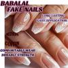 imageYellow Press on Nails Short Square Fake Nails Glue on Flower Summer Acrylic Nails 24Pcs BABALAL Glossy Manicure Stick on Nails Supplies Thick Squoval Artificial Nails Art Diy Nails for Women GirlsBNA108