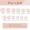 imageYellow Press on Nails Short Square Fake Nails Glue on Flower Summer Acrylic Nails 24Pcs BABALAL Glossy Manicure Stick on Nails Supplies Thick Squoval Artificial Nails Art Diy Nails for Women GirlsBNA101blue