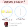imageYellow Press on Nails Short Square Fake Nails Glue on Flower Summer Acrylic Nails 24Pcs BABALAL Glossy Manicure Stick on Nails Supplies Thick Squoval Artificial Nails Art Diy Nails for Women GirlsBNA100yellow