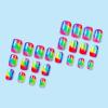 imageYellow Press on Nails Short Square Fake Nails Glue on Flower Summer Acrylic Nails 24Pcs BABALAL Glossy Manicure Stick on Nails Supplies Thick Squoval Artificial Nails Art Diy Nails for Women GirlsBNA117
