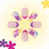 imageYellow Press on Nails Short Square Fake Nails Glue on Flower Summer Acrylic Nails 24Pcs BABALAL Glossy Manicure Stick on Nails Supplies Thick Squoval Artificial Nails Art Diy Nails for Women GirlsBNA103