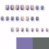 imageYellow Press on Nails Short Square Fake Nails Glue on Flower Summer Acrylic Nails 24Pcs BABALAL Glossy Manicure Stick on Nails Supplies Thick Squoval Artificial Nails Art Diy Nails for Women GirlsBNA100