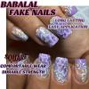 imageYellow Press on Nails Short Square Fake Nails Glue on Flower Summer Acrylic Nails 24Pcs BABALAL Glossy Manicure Stick on Nails Supplies Thick Squoval Artificial Nails Art Diy Nails for Women GirlsBNA100