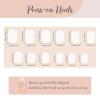 imageYellow Press on Nails Short Square Fake Nails Glue on Flower Summer Acrylic Nails 24Pcs BABALAL Glossy Manicure Stick on Nails Supplies Thick Squoval Artificial Nails Art Diy Nails for Women GirlsBNA111