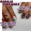 imageYellow Press on Nails Short Square Fake Nails Glue on Flower Summer Acrylic Nails 24Pcs BABALAL Glossy Manicure Stick on Nails Supplies Thick Squoval Artificial Nails Art Diy Nails for Women GirlsBNA113