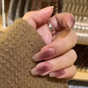 imageBABALAL Coffin Press on Nails Long Fake Nails Glossy Blue Glue on Nails Butterfly Ballerina Acrylic Nails 24Pcs Rhinestones Manicure Thanksgiving Stick on Nails for Women and GirlsNP410purple