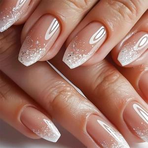 imageYellow Press on Nails Short Square Fake Nails Glue on Flower Summer Acrylic Nails 24Pcs BABALAL Glossy Manicure Stick on Nails Supplies Thick Squoval Artificial Nails Art Diy Nails for Women GirlsBNA108