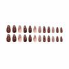 imageBABALAL Coffin Press on Nails Medium Fake Nails Orange Pink French Tip Glue on Nails 3d Texture Flower Design Acrylic Nails 24Pcs Ballerina Summer False Nails Manicure Stick on Nails SuppliesNT0105