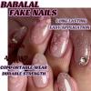 imageBABALAL Coffin Press on Nails Medium Fake Nails Orange Pink French Tip Glue on Nails 3d Texture Flower Design Acrylic Nails 24Pcs Ballerina Summer False Nails Manicure Stick on Nails SuppliesNT0113
