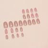 imageBABALAL Coffin Press on Nails Medium Fake Nails Orange Pink French Tip Glue on Nails 3d Texture Flower Design Acrylic Nails 24Pcs Ballerina Summer False Nails Manicure Stick on Nails SuppliesNT0113