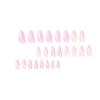 imageBABALAL Coffin Press on Nails Medium Fake Nails Orange Pink French Tip Glue on Nails 3d Texture Flower Design Acrylic Nails 24Pcs Ballerina Summer False Nails Manicure Stick on Nails SuppliesNt03pink