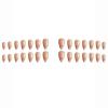 imageBABALAL Coffin Press on Nails Medium Fake Nails Orange Pink French Tip Glue on Nails 3d Texture Flower Design Acrylic Nails 24Pcs Ballerina Summer False Nails Manicure Stick on Nails SuppliesNt15white