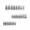 imageBABALAL French Tip Press on Nails Long Square Fake Nails Green Glue on Nails Golden Chrome Design 3d Butterfly Charm Acrylic Nails 24Pcs Squoval Manicure False NailsFNT14snake