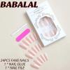 imageBABALAL French Tip Press on Nails Long Square Fake Nails Green Glue on Nails Golden Chrome Design 3d Butterfly Charm Acrylic Nails 24Pcs Squoval Manicure False NailsFNT21white