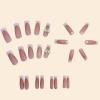 imageBABALAL Long Nails Press on Square Fake Nails Mint Green Summer Glue ons Nails French Tip Luxury Butterfly Flower Charm Design Acrylic Nails 24Pcs Squoval Full Cover Coquette False NailsANc105
