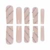 imageBABALAL Long Nails Press on Square Fake Nails Mint Green Summer Glue ons Nails French Tip Luxury Butterfly Flower Charm Design Acrylic Nails 24Pcs Squoval Full Cover Coquette False NailsANc121