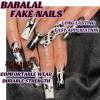 imageBABALAL Long Nails Press on Square Fake Nails Mint Green Summer Glue ons Nails French Tip Luxury Butterfly Flower Charm Design Acrylic Nails 24Pcs Squoval Full Cover Coquette False NailsANc111