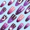 imageBABALAL Press on Nails Long Coffin Fake Nails Yellow Full Cover Acrylic Nails with Bumblebee Flower Designs Stick on Nails Reusable Summer False Nails Supplies Flower Glue on Ballerina Nails for WomenANZ112