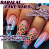 imageBABALAL Press on Nails Long Coffin Fake Nails Yellow Full Cover Acrylic Nails with Bumblebee Flower Designs Stick on Nails Reusable Summer False Nails Supplies Flower Glue on Ballerina Nails for WomenANZ114
