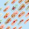 imageBABALAL Press on Nails Long Coffin Fake Nails Yellow Full Cover Acrylic Nails with Bumblebee Flower Designs Stick on Nails Reusable Summer False Nails Supplies Flower Glue on Ballerina Nails for WomenANZ121