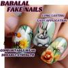 imageBABALAL Press on Nails Long Coffin Fake Nails Yellow Full Cover Acrylic Nails with Bumblebee Flower Designs Stick on Nails Reusable Summer False Nails Supplies Flower Glue on Ballerina Nails for WomenANZ102