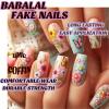 imageBABALAL Press on Nails Long Coffin Fake Nails Yellow Full Cover Acrylic Nails with Bumblebee Flower Designs Stick on Nails Reusable Summer False Nails Supplies Flower Glue on Ballerina Nails for WomenANZ121