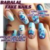 imageBABALAL Press on Nails Long Coffin Fake Nails Yellow Full Cover Acrylic Nails with Bumblebee Flower Designs Stick on Nails Reusable Summer False Nails Supplies Flower Glue on Ballerina Nails for WomenANZ118