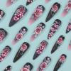 imageBABALAL Press on Nails Long Coffin Fake Nails Yellow Full Cover Acrylic Nails with Bumblebee Flower Designs Stick on Nails Reusable Summer False Nails Supplies Flower Glue on Ballerina Nails for WomenANZ108