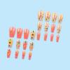 imageBABALAL Press on Nails Long Coffin Fake Nails Yellow Full Cover Acrylic Nails with Bumblebee Flower Designs Stick on Nails Reusable Summer False Nails Supplies Flower Glue on Ballerina Nails for WomenANZ116