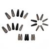 imageBABALAL Press on Nails Long Square Fake Nails Rainbow French Tip Glue on Nails 3D Bear Soft Candy Charm Acrylic Nails Heart False Nails 24Pcs Squoval Cute Summer Manicure Stick on NailsANV25