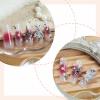 imageBABALAL Press on Nails Long Square Fake Nails Rainbow French Tip Glue on Nails 3D Bear Soft Candy Charm Acrylic Nails Heart False Nails 24Pcs Squoval Cute Summer Manicure Stick on NailsANV01