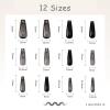 imageBABALAL Press on Nails Long Square Fake Nails Rainbow French Tip Glue on Nails 3D Bear Soft Candy Charm Acrylic Nails Heart False Nails 24Pcs Squoval Cute Summer Manicure Stick on NailsANV25