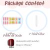 imageBABALAL Press on Nails Long Square Fake Nails Rainbow French Tip Glue on Nails 3D Bear Soft Candy Charm Acrylic Nails Heart False Nails 24Pcs Squoval Cute Summer Manicure Stick on NailsANV21