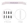 imageBABALAL Press on Nails Long Square Fake Nails Rainbow French Tip Glue on Nails 3D Bear Soft Candy Charm Acrylic Nails Heart False Nails 24Pcs Squoval Cute Summer Manicure Stick on NailsANV25