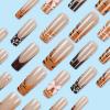 imageBABALAL Press on Nails Long Square Fake Nails Rainbow French Tip Glue on Nails 3D Bear Soft Candy Charm Acrylic Nails Heart False Nails 24Pcs Squoval Cute Summer Manicure Stick on NailsANV17