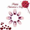 imageBABALAL Press on Nails Long Square Fake Nails Rainbow French Tip Glue on Nails 3D Bear Soft Candy Charm Acrylic Nails Heart False Nails 24Pcs Squoval Cute Summer Manicure Stick on NailsANV19