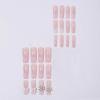 imageBABALAL Press on Nails Long Square Fake Nails Rainbow French Tip Glue on Nails 3D Bear Soft Candy Charm Acrylic Nails Heart False Nails 24Pcs Squoval Cute Summer Manicure Stick on NailsANV18