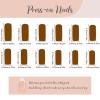 imageBABALAL Press on Nails Long Square Fake Nails Rainbow French Tip Glue on Nails 3D Bear Soft Candy Charm Acrylic Nails Heart False Nails 24Pcs Squoval Cute Summer Manicure Stick on NailsANV08