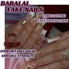 imageBABALAL Press on Nails Long Square Fake Nails Rainbow French Tip Glue on Nails 3D Bear Soft Candy Charm Acrylic Nails Heart False Nails 24Pcs Squoval Cute Summer Manicure Stick on NailsANV20