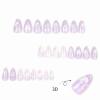 imageBABALAL Press on Nails Medium Almond Fake Nails Beach Glue on Nails Blue Pink Flower Acrylic Nails 3D Texture False Nails Summer False Nails 30Pcs Custom Stiletto Handmade Diy Nails for Women GirlsBNH24