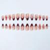 imageBABALAL Press on Nails Medium Almond Fake Nails Beach Glue on Nails Blue Pink Flower Acrylic Nails 3D Texture False Nails Summer False Nails 30Pcs Custom Stiletto Handmade Diy Nails for Women GirlsBNH11