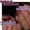 imageBABALAL Press on Nails Medium Almond Fake Nails Beach Glue on Nails Blue Pink Flower Acrylic Nails 3D Texture False Nails Summer False Nails 30Pcs Custom Stiletto Handmade Diy Nails for Women GirlsBNH11