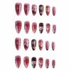 imageBABALAL Press on Nails Medium Almond Fake Nails Beach Glue on Nails Blue Pink Flower Acrylic Nails 3D Texture False Nails Summer False Nails 30Pcs Custom Stiletto Handmade Diy Nails for Women GirlsBNH08