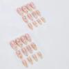 imageBABALAL Press on Nails Medium Almond Fake Nails Beach Glue on Nails Blue Pink Flower Acrylic Nails 3D Texture False Nails Summer False Nails 30Pcs Custom Stiletto Handmade Diy Nails for Women GirlsBNH25