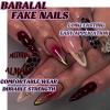 imageBABALAL Press on Nails Medium Almond Fake Nails Beach Glue on Nails Blue Pink Flower Acrylic Nails 3D Texture False Nails Summer False Nails 30Pcs Custom Stiletto Handmade Diy Nails for Women GirlsBNH14
