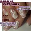imageBABALAL Press on Nails Medium Almond Fake Nails Blue Glue on Nails Floral Spring Acrylic nails 24pcs Stiletto False Nails Glossy Manicure Stick on Nails Supplies Art Nails for Women and GirlsANY111