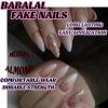 imageBABALAL Press on Nails Medium Almond Fake Nails Blue Glue on Nails Floral Spring Acrylic nails 24pcs Stiletto False Nails Glossy Manicure Stick on Nails Supplies Art Nails for Women and GirlsANY114